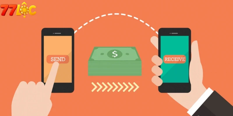 Người chơi trải nghiệm giao dịch rút tiền 77loc trên điện thoại